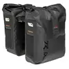 Sacoche velo porte bagage a pont newlooxs varo double pannier racktime noir - 40 litres -