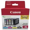 Cartouche d'encre CANON Pack PGI-1500 XL Noire + 3 couleurs TU