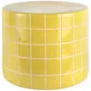 Table d'appoint Retro Tiles Low Present Time Jaune taille unique