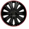 Autostyle Enjoliveur de roue 4 pièces Giga R 13 pouces noir / rouge PP5043BR