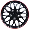 AutoStyle enjoliveurs Missouri 14 pouces ABS noir / rouge lot de 4
