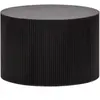 WOOOD Table basse design ronde 60cm en bois noir