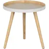 WOOOD Table basse ronde trépied - Bois clair