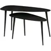 BePureHome 2 tables basses en métal - Noir