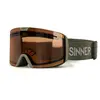 Sinner Arc Trans+ Matte Moss Green Masque vert Uni