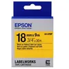 Epson LabelWorks LK-5YBP - Noir sur jaune - Rouleau (1,8 cm x 9 m) 1 cassette(s) bande d'étiquettes - pour LabelWorks LW-1000, 400, 600, 700, 900, K400,