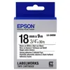 EPSON LK-5WBW - Ruban adhesif fort 18mmx9m - Noir sur Blanc