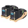 Epson AL-C9300N Double Pack cartouche de toner d'origine cyan 7500 pages x2