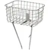 Panier de vélo avant BASIL Robin en acier argent - Charge 10 kg