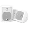 Skytec Paire d'enceintes à 2 voies stéréo 75w max. Kit de montage inclus - blanc