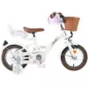 Vélo enfant Volare Blossom - Fille - 12 pouces - Blanc
