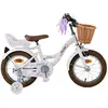 Vélo enfant Volare Blossom - Fille - 14 pouces - Blanc