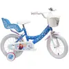 Volare Vélo Enfant 14" - FROZEN - La Reine des Neiges - Bleu - 4 à 6 Ans - 14 pouces