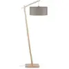 Lampadaire en bambou et lin gris foncé Andes - Good & Mojo