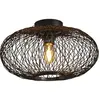 Plafonnier en bambou noir 40x12 cm Cango - Good & Mojo