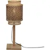 GOOD&MOJO Lampe de table bambou abat-jour bambou naturel/noir, h. 45cm