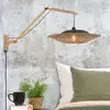 Good & Mojo KALIMANTAN-Applique Déportée Bambou Ø60cm Beige