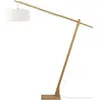 Lampadaire blanc en bambou et lin Montblanc - Good & Mojo