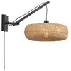 PALAWAN-Applique Bras déporté Bambou Ø40cm Noir et naturel  Good & Mojo