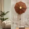 GOOD & MOJO Applique murale Panama, marron, Ø 65 cm, fiche