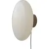 It's About RoMi SAPPORO L-Applique murale Fer/Verre Ø34cm Blanc