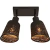 GOOD & MOJO - Plafonnier spot orientable Java - Beige - Bambou tressé