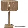 GOOD & MOJO Lampe de table bambou abat-jour jute naturel, h. 37cm