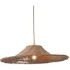 Suspension en rotin et abat-jour naturel 53x11cm Cancun - Good & Mojo