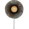 Lampe murale en bambou noir et naturel 44x12 cm Kalimantan - Good & Mojo