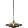 Lampe suspendue en bambou noir et naturel 44x12 cm Kalimantan - Good & Mojo