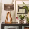 GOOD & MOJO Java lampe table pyramide naturel/noir