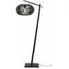 Lampadaire en bambou noir avec abat-jour en bois noir 176x48 cm Madeira - Good & Mojo