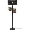 Lampadaire avec étagère en bambou noir 50x158cm Java - Good & Mojo