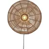 Lampe murale ronde en rotin naturel 55x14 cm Tanami - Good & Mojo
