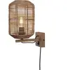 Lampe murale tube en rotin naturel 18x25 cm Tanami - Good & Mojo