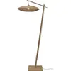 GOOD&MOJO Lampadaire en bambou naturel avec abat-jour en bois naturel 176x55 cm Tanami  - Good