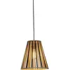 GOOD&MOJO Suspension en bambou noir et naturel 30x30 cm Merapi - Good & Mojo