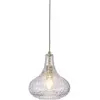 It's About RoMi VENICE-Suspension Goutte Fer/Verre Ø24cm Transparent