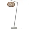GOOD&MOJO Lampadaire bambou abat-jour rotin blanc/naturel, h. 176cm