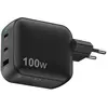 chargeur mural GaN Power Delivery 100W avec 3 ports