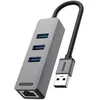 Sitecom Adaptateur USB-A vers Ethernet avec 3 ports USB 3.0