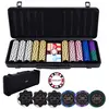 Malette de Poker Métal - 500 Jetons 14g avec Valeurs Numérotées pour 1...