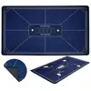Tapis de Poker Bleu Antidérapant 140 x 80 cm en Polyester et Caoutchou...