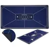 Tapis de Poker Bleu XXL Antidérapant 180 x 90 cm en Polyester et Caout...