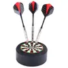 Longfield Darts Support de fléchettes en acier - ENGELHART - Petite cible en sisal 9 cm