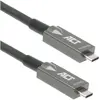 - Câble USB - 24 pin USB-C (M) pour 24 pin USB-C (M) - USB 3.2 Gen 2 - 20 V - 3 A - 7.5 m - Active Optical Cable (AOC), USB Power Delivery (60W),
