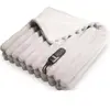 Duux Couverture chauffante Stripped 200x200 Gris