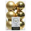 Lot de 12 boules EDM - esprit de Noël - Doré - 71869 TU