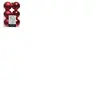 EMINZA Lot de 12 boules EDM - esprit de Noël - Rouge - 71871