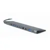 Gembird USB-C Hub HDMI GbE 5xUS B 2.0 3.1 3xUSB-C 1xPD - 8716309121439